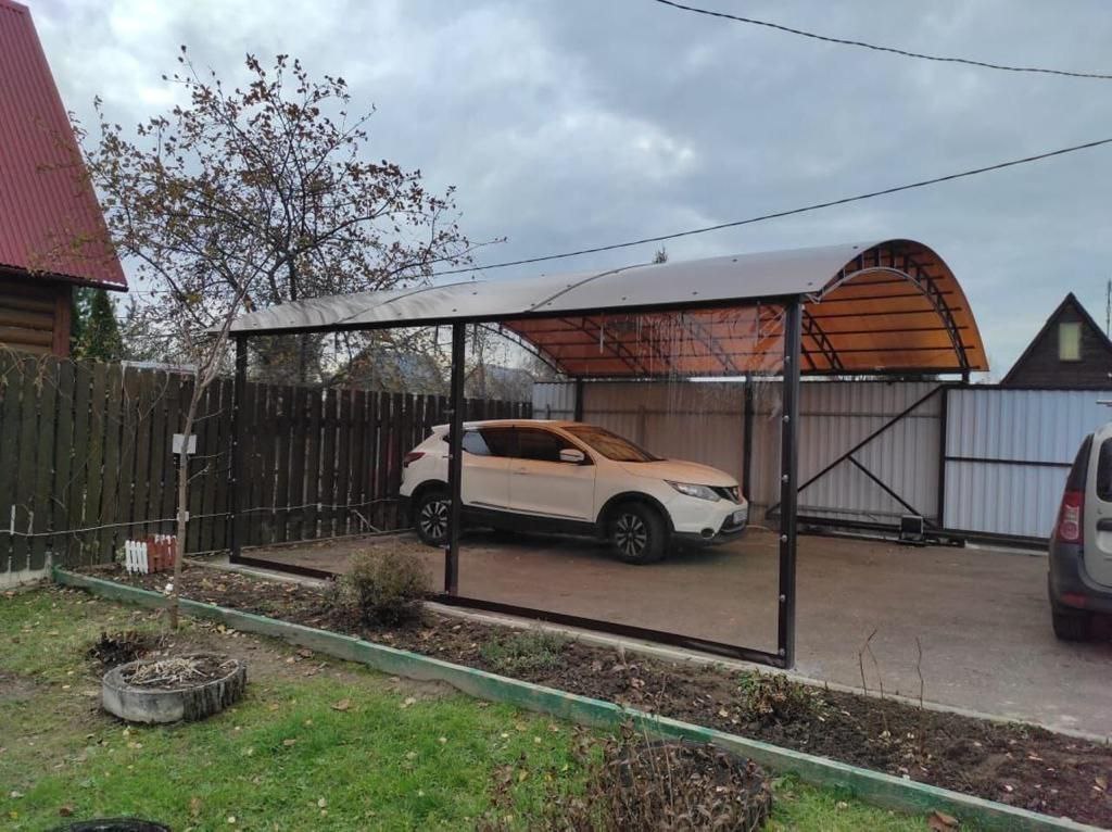 Прозрачные шторы ПВХ для навеса под автомобиль в Верее